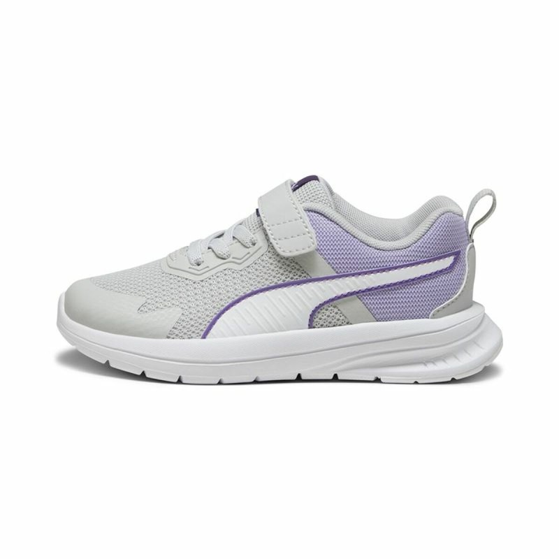 Chaussures de Sport pour Enfants Puma Evolve Run Mesh Gris clair