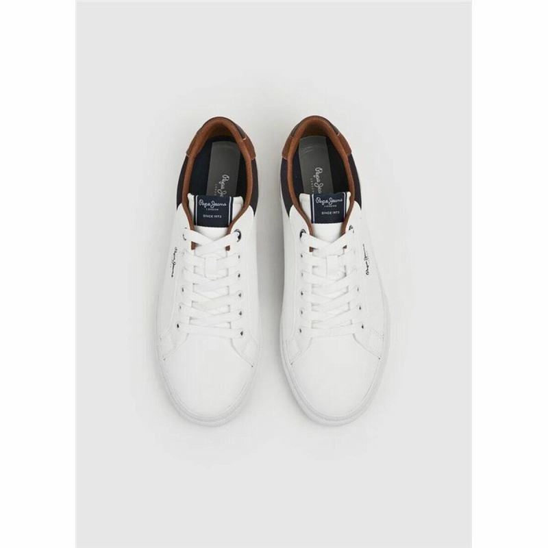 Chaussures de Sport pour Enfants Pepe Jeans Kenton Court Blanc