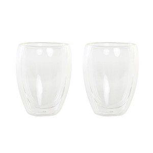 Set de Verres DKD Home Decor Transparent Verre Verre Borosilicaté 380 ml 2 Pièces