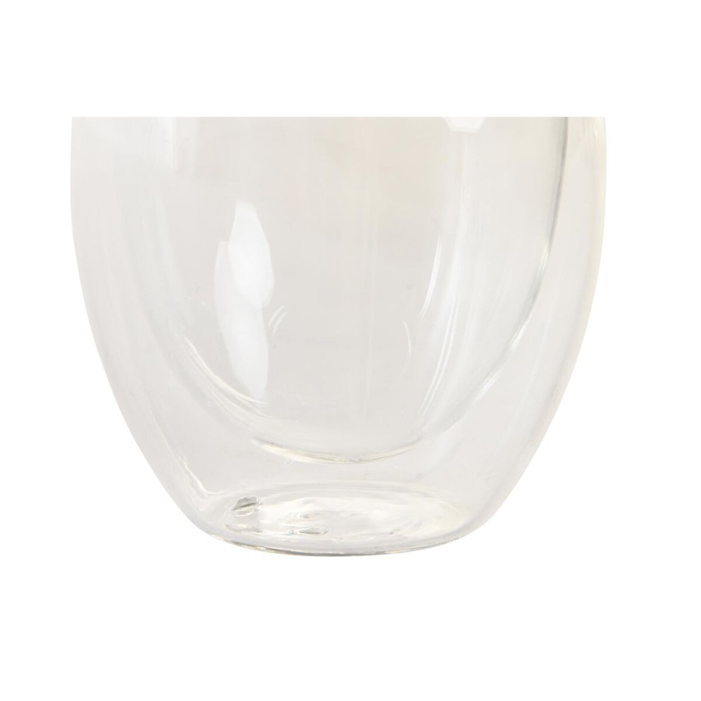 Set de Verres DKD Home Decor Transparent Verre Verre Borosilicaté 100 ml 2 Pièces