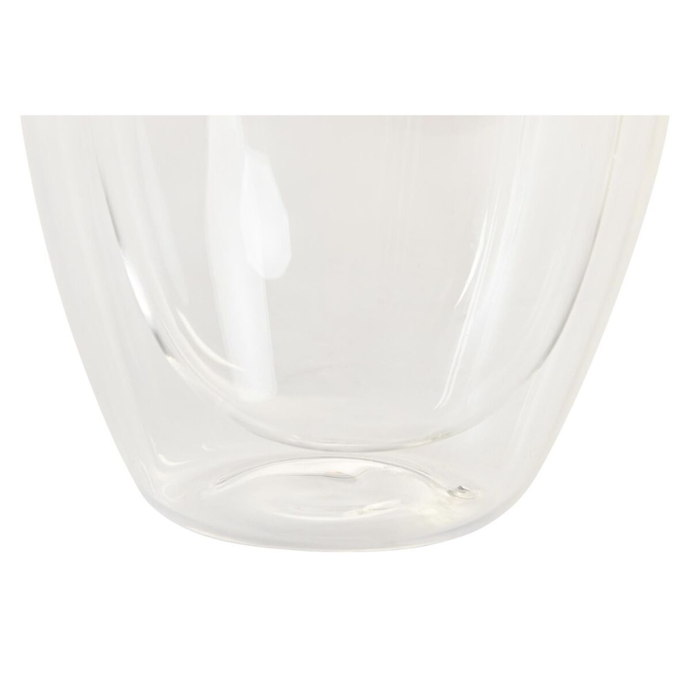 Set de Verres DKD Home Decor Transparent Verre Verre Borosilicaté 380 ml 2 Pièces