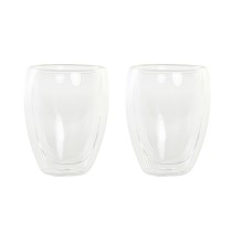 Gläserset DKD Home Decor Durchsichtig Kristall Borosilikatglas 380 ml 2 Stücke