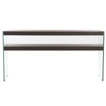 Console DKD Home Decor Marron Transparent Verre Noyer Bois MDF 160 x 45 x 80 cm