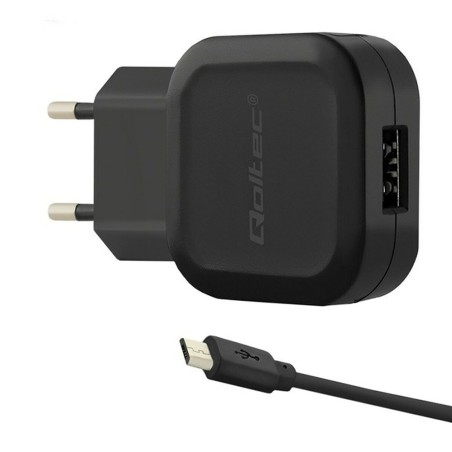 Wall Charger Qoltec 50195 Black 12 W