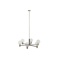 Ceiling Light DKD Home Decor 83 x 83 x 128 cm Crystal Black Golden Metal 9 W