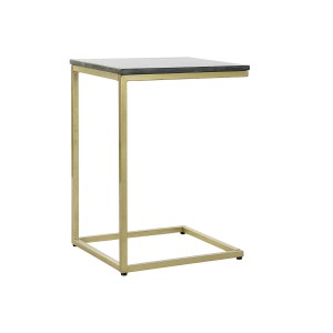 Table d'appoint DKD Home Decor 40 x 46 x 65 cm Noir Doré Marbre Fer