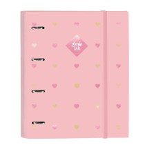 Ringbuch Glow Lab Hearts Rosa (27 x 32 x 3.5 cm)