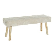 Banquette DKD Home Decor Blanc Naturel Bois 120 x 50 x 40 cm