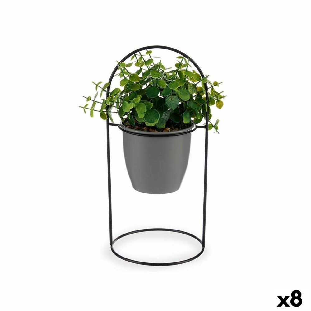 Decorative Plant Ibergarden QY-H093 Metal Plastic Sheets Circular 21 x 30 x 21 cm (8 Units)