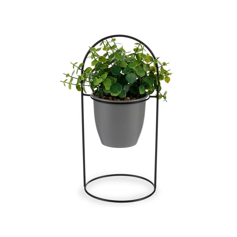 Plante décorative Ibergarden QY-H093 Métal Plastique Volets Ronde 21 x 30 x 21 cm (8 Unités)