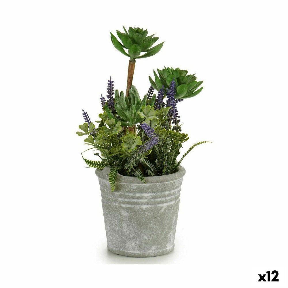 Plante décorative Fleurs Campagne Liège Plastique 10 x 25 x 10 cm (12 Unités)