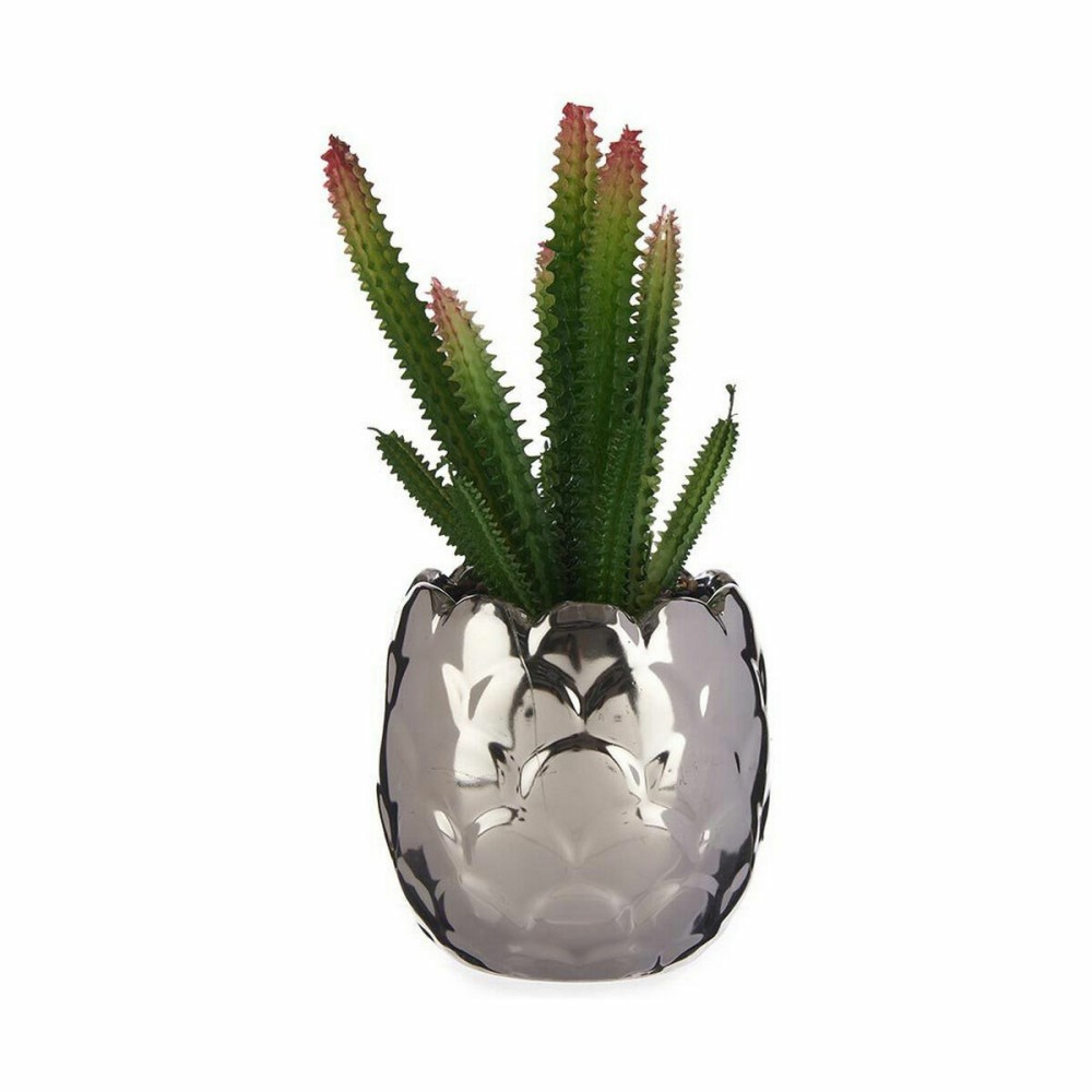 Plante décorative Ibergarden HY2-44 Céramique Plastique Cactus 10 x 20 x 10 cm (6 Unités)