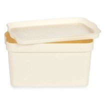 Storage Box with Lid Cream Plastic 2,3 L 13,5 x 11 x 20 cm (24 Units)