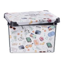 Storage Box with Lid Memories Young 22 L Plastic 29 x 23,5 x 39 cm (12 Units)