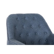 Fauteuil DKD Home Decor Bleu Noir Métal 65 x 73 x 79,5 cm