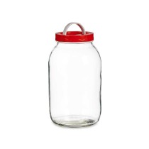 Jar Lid with handle Red polypropylene 3 L 13 x 24,3 x 13 cm (6 Units)