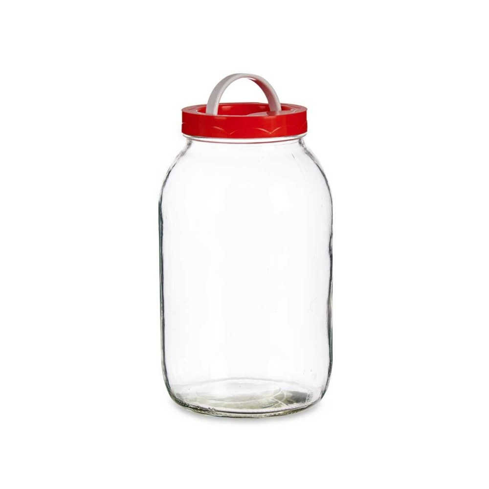 Jar Vivalto 182 Red 3 L Lid with handle (6 Units)