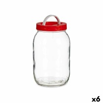 Jar Vivalto 181 Red 2 L Lid with handle (6 Units)