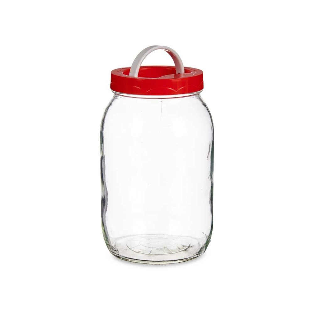 Jar Vivalto 181 Red 2 L Lid with handle (6 Units)