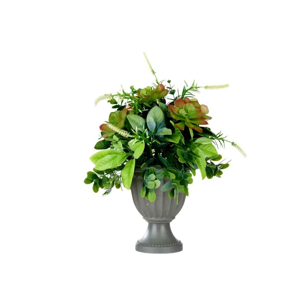 Plante décorative Ibergarden XD19-1370 Plastique Verre 25 x 36 x 25 cm (4 Unités)