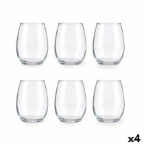 Set de Verres Amber Transparent verre 350 ml (4 Unités)