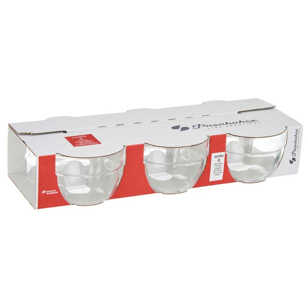 Set de Bols Pasabahce Motto Transparent verre 200 ml (8 Unités)