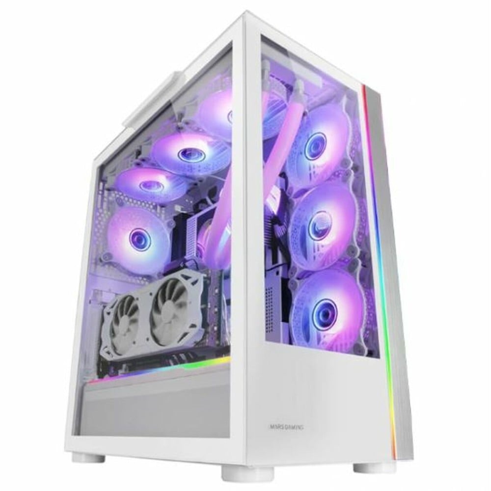 ATX Semi-Tower Gehäuse Mars Gaming MCULTRA XXL Premium RGB Weiß