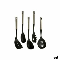 Ensemble d'ustensiles de cuisine Kinvara KT171055S-S5 Noir Plastique 8,5 x 35 x 20,5 cm (6 Unités)