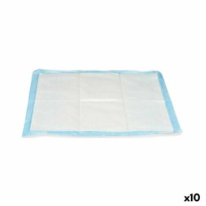 Puppy training pad 60 x 60 cm Blue White Paper Polyethylene (10 Units)