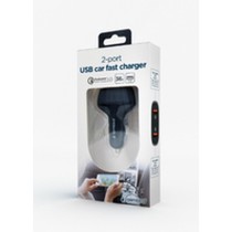 Chargeur mural GEMBIRD TA-U2QC3-CAR-01 Noir