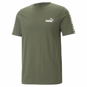 Men’s Short Sleeve T-Shirt Puma Ess Tape Camo Moss S Green Olive