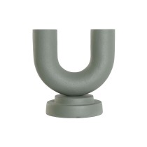 Vase Home ESPRIT Vert Aluminium 18 x 13 x 19 cm (2 Unités)