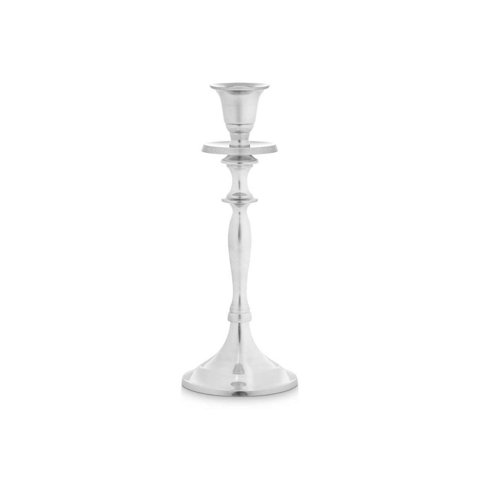 Candle Holder Silver Aluminium 4,5 x 23 x 8 cm (8 Units)