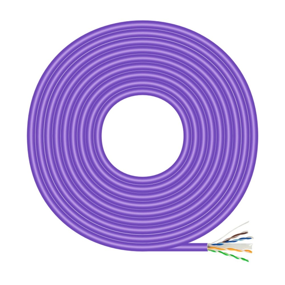 Câble RJ45 Catégorie 6 UTP Rigide Aisens A135-0747 Violet 100 m (1 Unité)