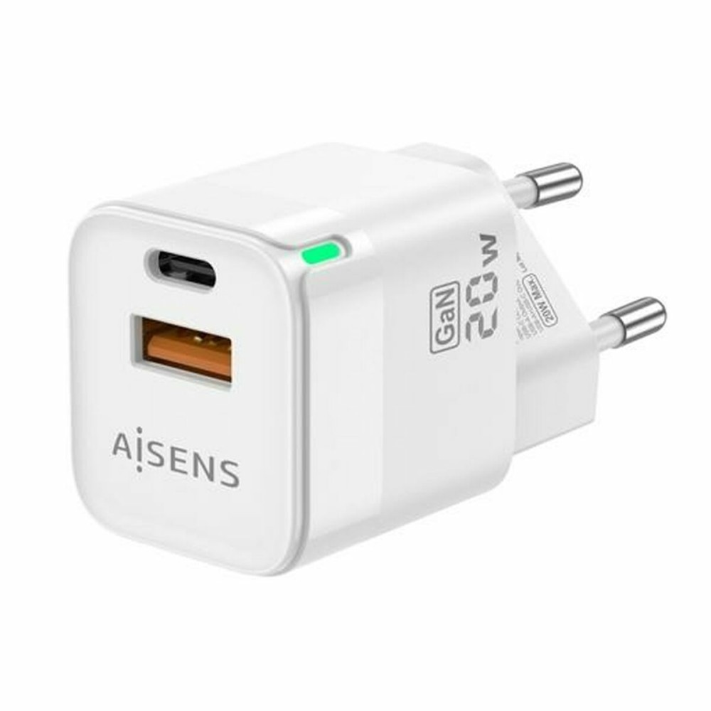 Wandladegerät Aisens ASCH-20W2P002-W Weiß 20 W (1 Stück)