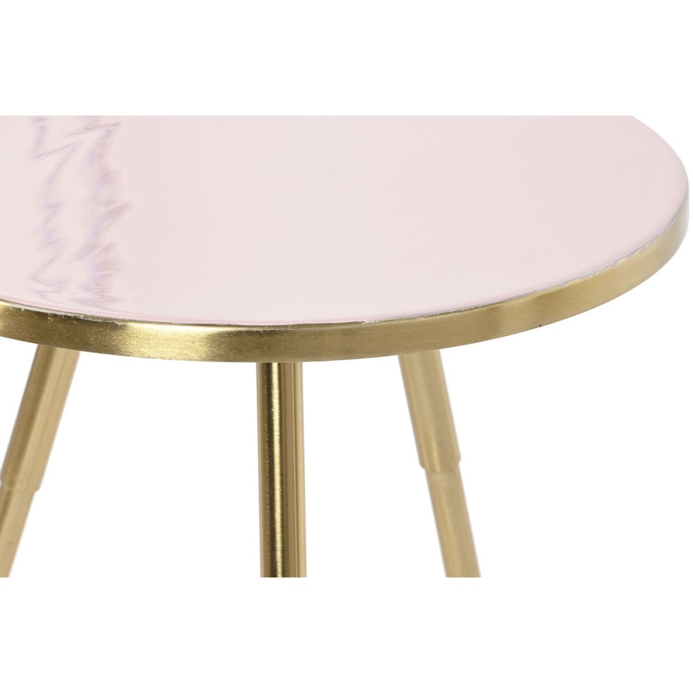 Jeu de 2 tables Home ESPRIT Rose Doré 41 x 41 x 51 cm