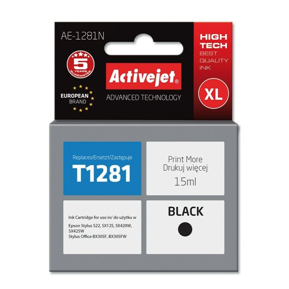 Original Ink Cartridge Activejet AE-1281N Black