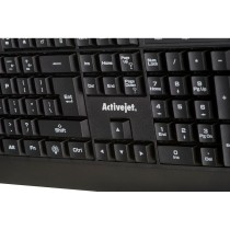 Clavier Activejet K-3255 Noir Monochrome QWERTY