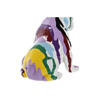 Figurine Décorative DKD Home Decor Multicouleur Chien Laqué 20 x 12,5 x 17,5 cm (2 Unités)