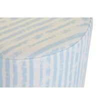 Fußstütze DKD Home Decor Blau Weiß Metall Streifen Mediterraner 34 x 34 x 40 cm