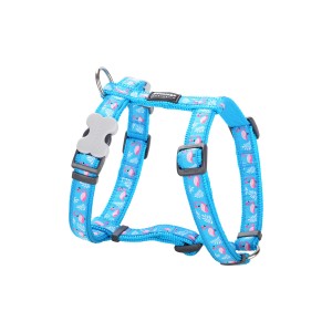 Dog Harness Red Dingo Flamingo 25-39 cm Turquoise