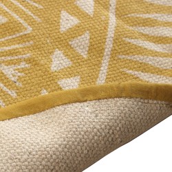 Carpet Alexandra House Living Yellow Textile 120 cm