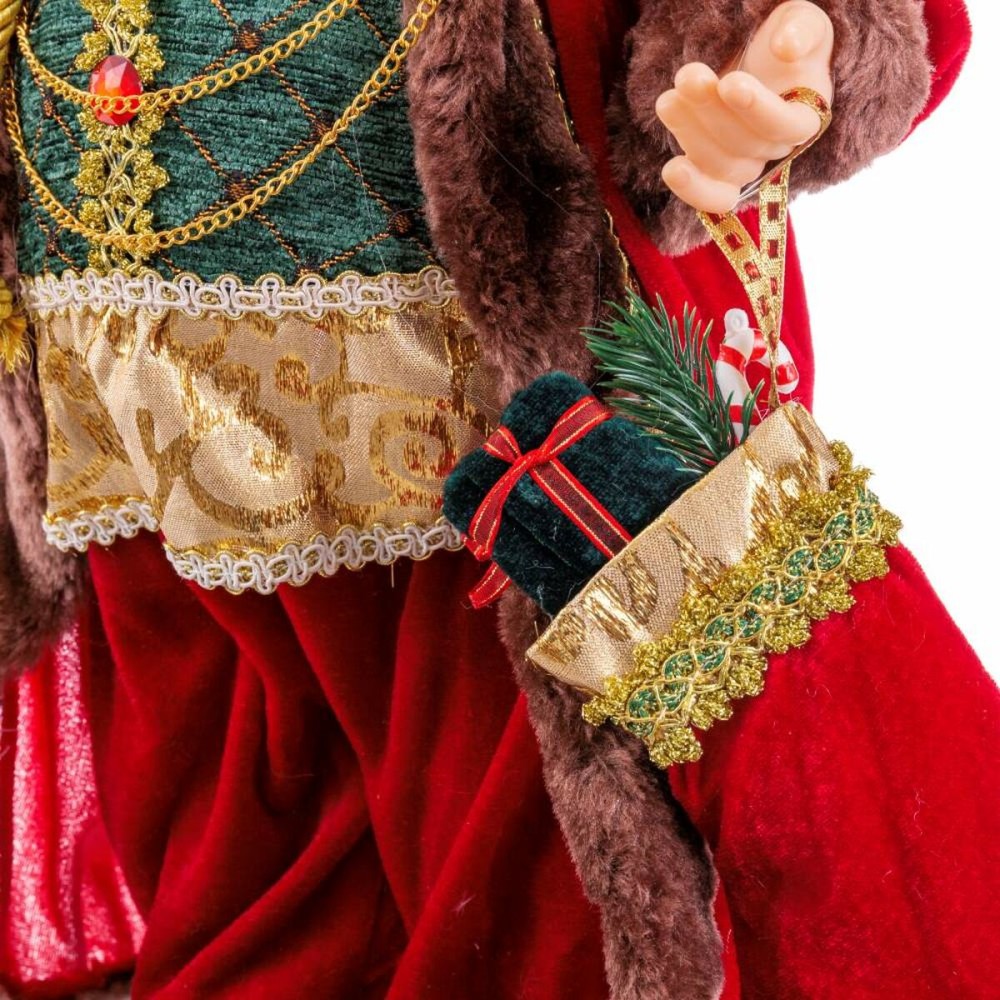 Weihnachtsschmuck Rot Bunt Kunststoff Polyesterharz Stoff 60 cm