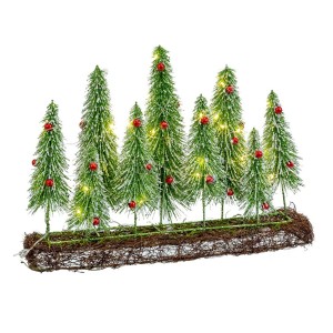 Weihnachtsschmuck Braun grün Kunststoff 46 x 10 x 36 cm