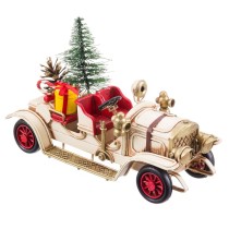 Décorations de Noël Multicouleur Métal Voiture 17,5 x 7 x 10,5 cm