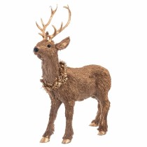 Weihnachtsschmuck Braun Polyfoam Hirsch 40 x 14 x 17 cm