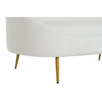 Sofa DKD Home Decor White Mustard Metal Clouds Scandi 155 x 75 x 92 cm