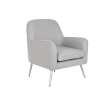 Fauteuil Home ESPRIT Gris Argenté 71 x 68 x 81 cm