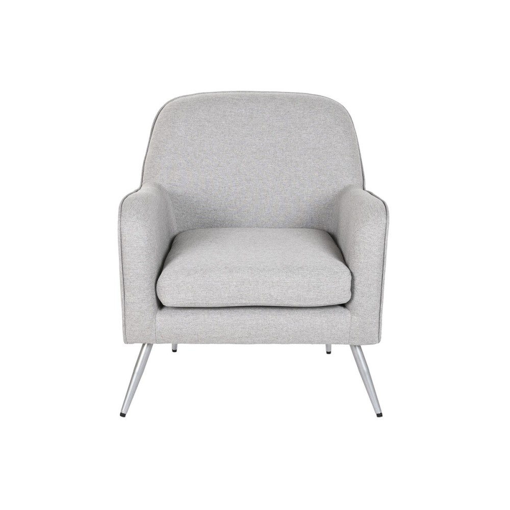 Fauteuil Home ESPRIT Gris Argenté 71 x 68 x 81 cm