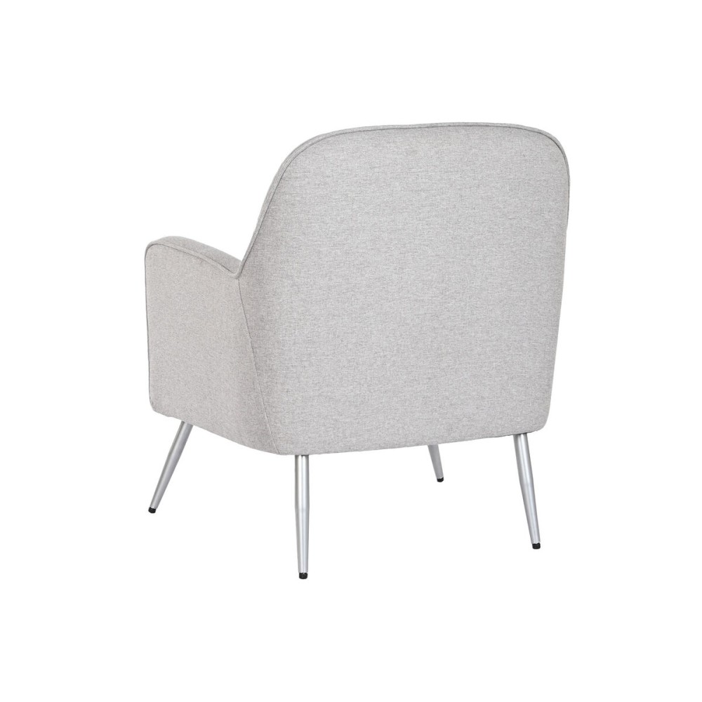 Fauteuil Home ESPRIT Gris Argenté 71 x 68 x 81 cm